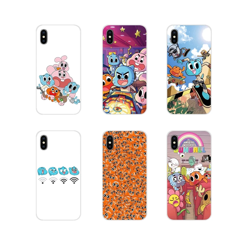 

TPU Bag Case For Xiaomi Redmi Note 6A MI8 Pro S2 A2 Lite Se MIx 1 Max 2 3 For Oneplus 3 6T Anime TV The Amazing World of Gumball
