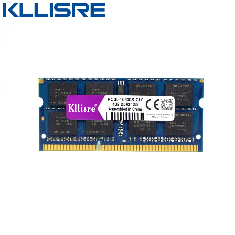 Kllisre ddr3l sodimm 4 ГБ 8 ГБ 1333 МГц или 1600 МГц 1,35 V PC3L ноутбук оперативная память 4GB 8GB