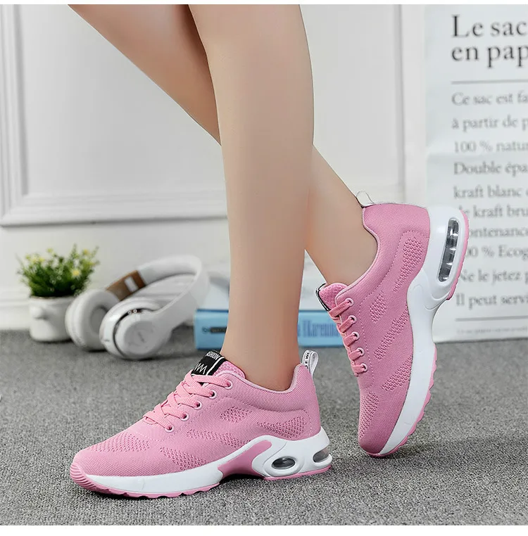 

Fashion Women Mesh breathable sneakers Casual Shoes Woman platform Flats creepers Running ladies Footwear Dropshipping