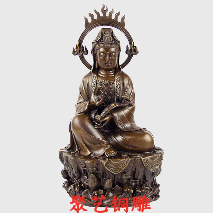 

Bronze statue copper decoration apheliotropism Large buddha crafts