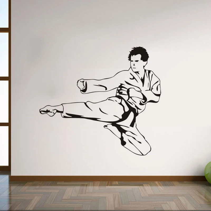 

Blood taekwondo martial arts vinyl wall decal home decor living room bedroom diy art mural removable wall stickers