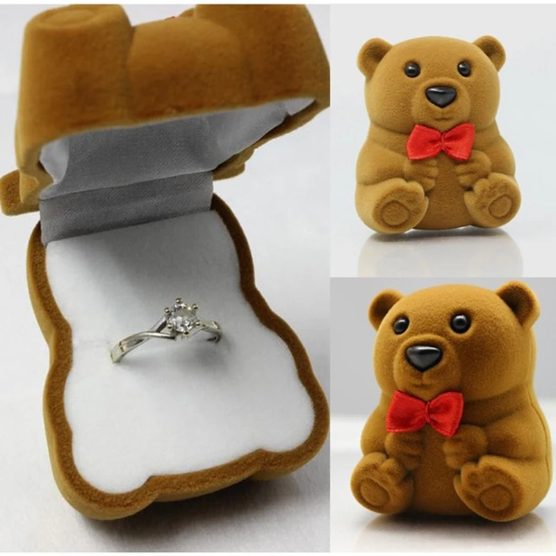 teddy bear ring box