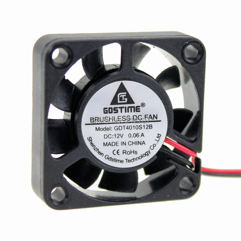 

Wholesale 100PCS GDT DC 12V 2P 4010 40mm 4cm 40 x 10mm 9 Blades Axial Centrifugal Fan