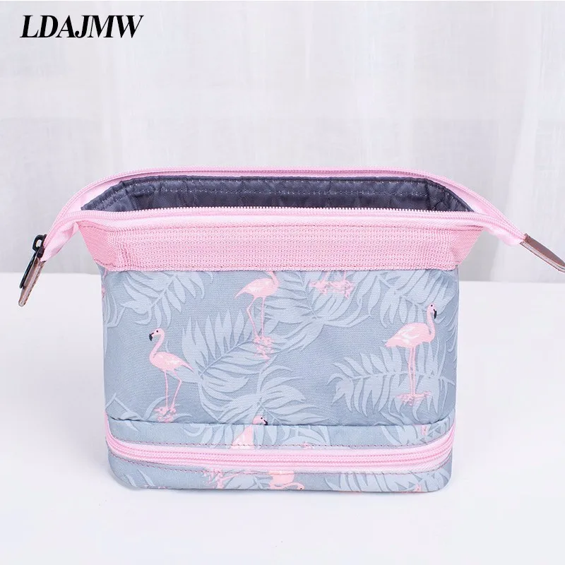 

LDAJMW Flamingo Multi-functional Three-dimensional Cosmetic Storage Bag Travel Toiletries Organizers Men And Women Handbags