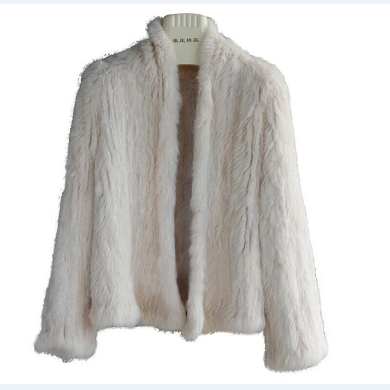 Buy ZDFURS 2016 Knitted Rabbit Fur Jackets Rabbit Fur