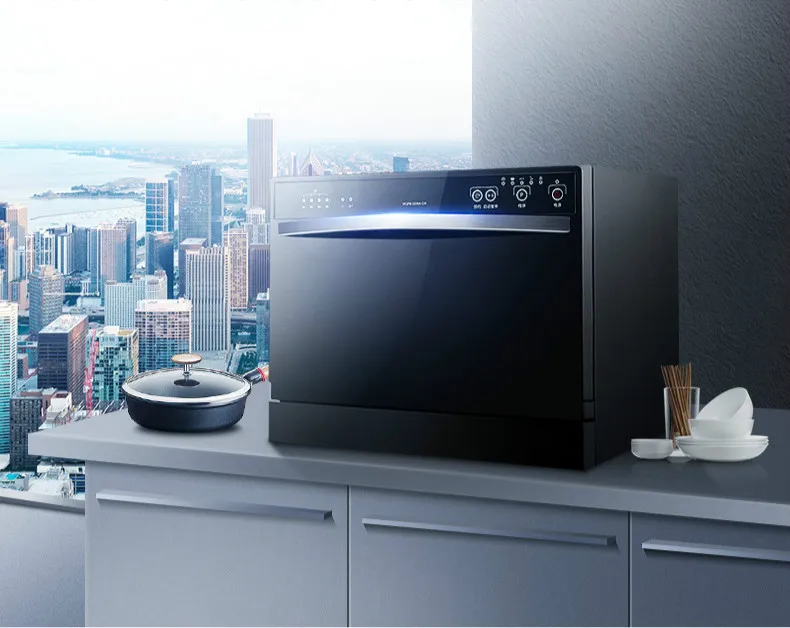 

Dishwasher Household desktop. Built-in dual-use dishwasher.