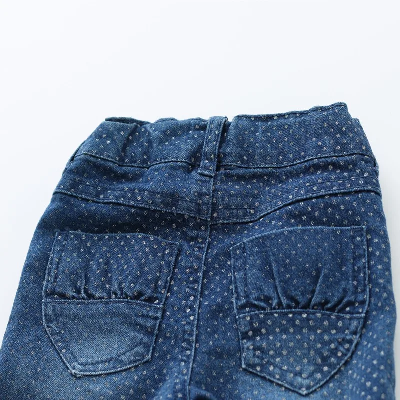 SHUZHI/модные джинсы для маленьких девочек Детские блестящие джинсы с блестками детские джинсовые штаны джинсы для маленьких девочек хорошего качества de bebe, для детей от 9 до 24 месяцев