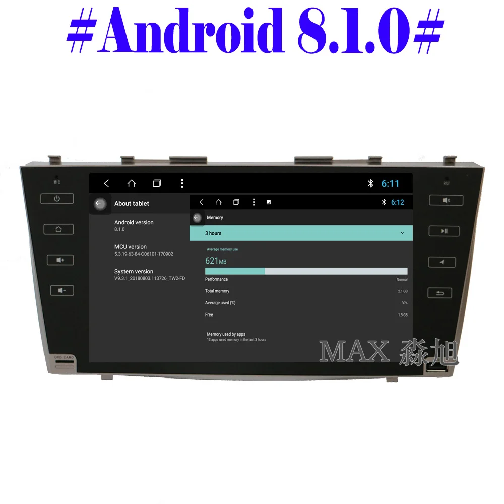 Cheap MAX Android 8.1.0 Car DVD Player for Toyota Camry 40 2006 2007 2008 2009 2010 2011 GPS Navigation System Car Radio 4G WiFi SWC 2