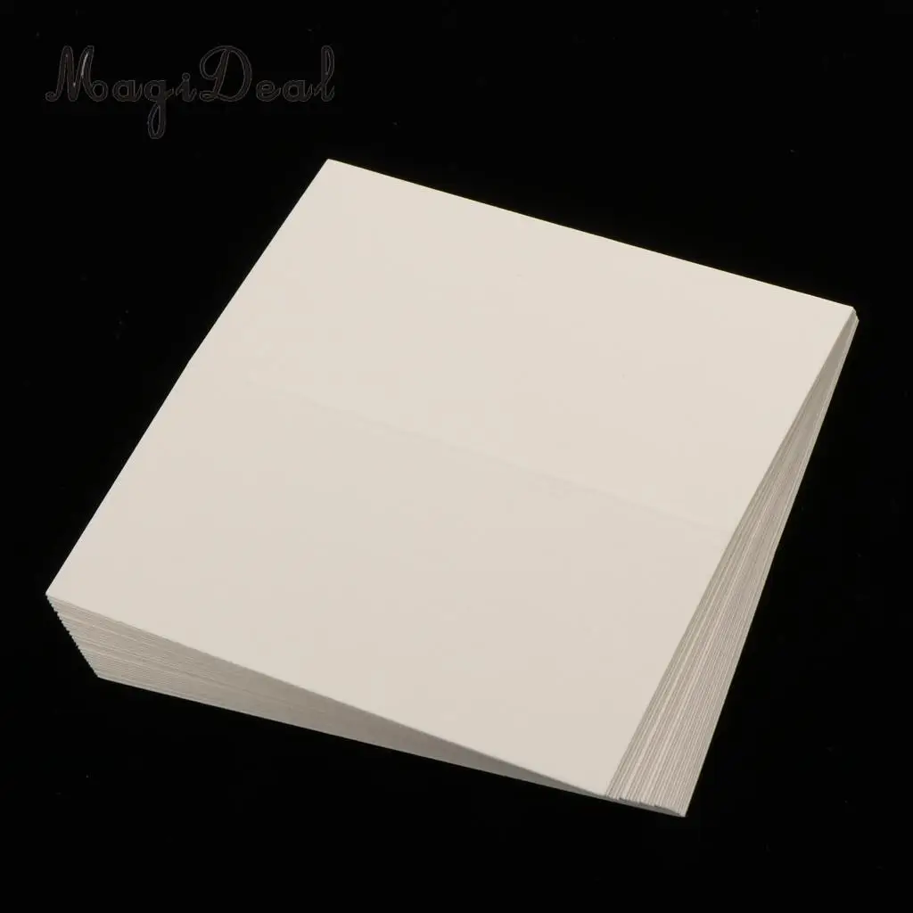 MagiDeal 25x кремовая белая Пустая карточка с местом для указания имени Свадебные настольные карты вечерние принадлежности