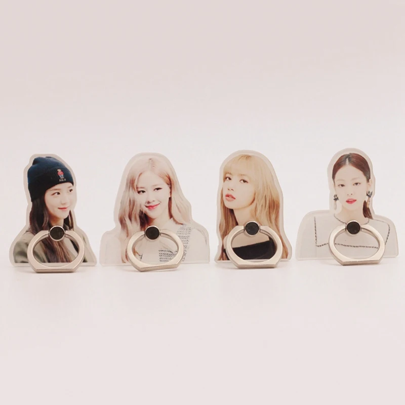 

BLACKPINK Mobile Phone Buckle Ring Bracket Phone Stand Mobile Finger Ring Rotation Holder For IPhone X 7 Plus Samsung Xiaomi