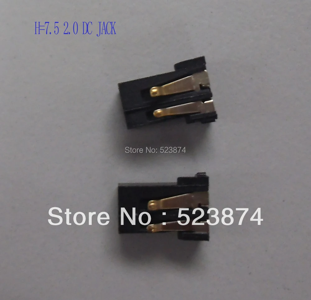 

10pcs/lot Free shipping 2.0 DC JACK H=7.5 Power socket connector (female) for tablet pc cell phone