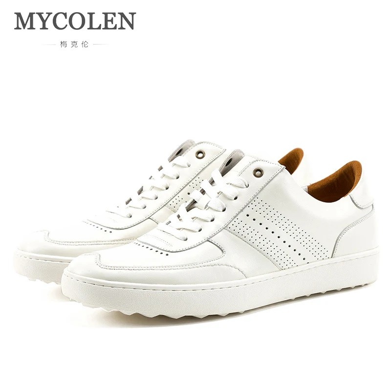 

MYCOLEN Original Brand Leather Men'S Shoes England Men'S First Layer Leather Korean Version Of The Breathable Casual Shoes Men'S