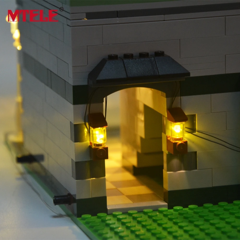 Брендовый светодиодный светильник MTELE комплект для 10185 Green Grocer House Building Blocks