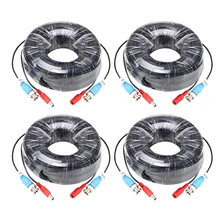 ZOSI 4 Packed 18M 60 Feet BNC Video Power Cable For font b CCTV b font