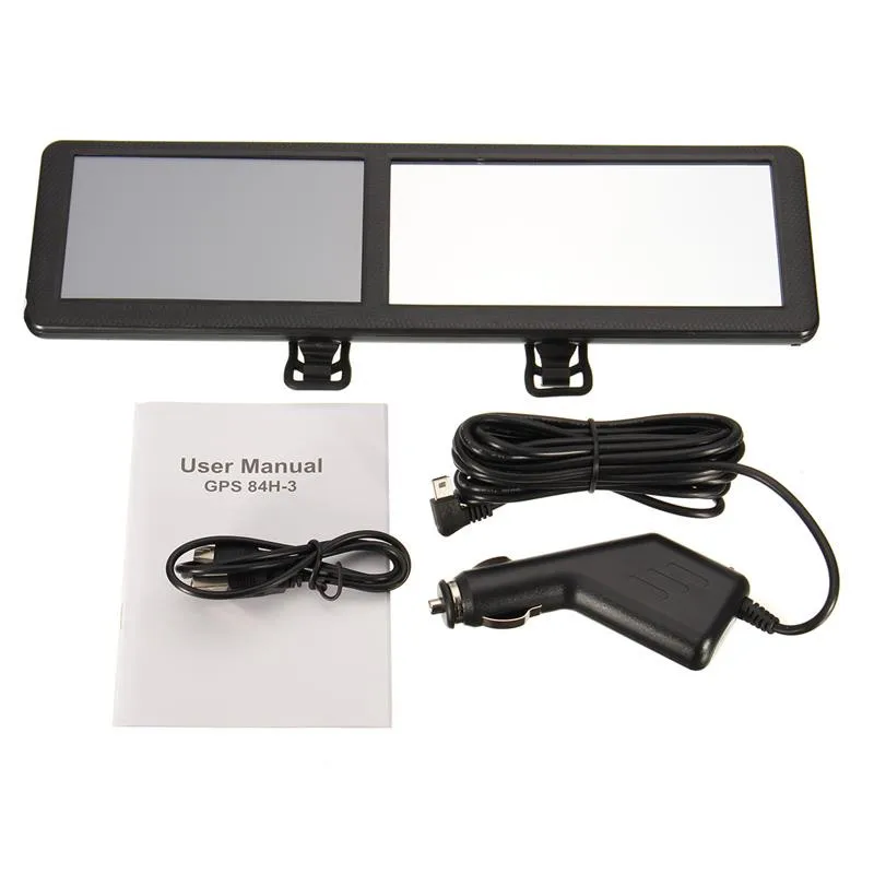 

GUBANG 5 inch 8GB ROM TFT Video Bluetooth Car GPS Navigation SAT NAV FM Touch Screen Rearview Mirror