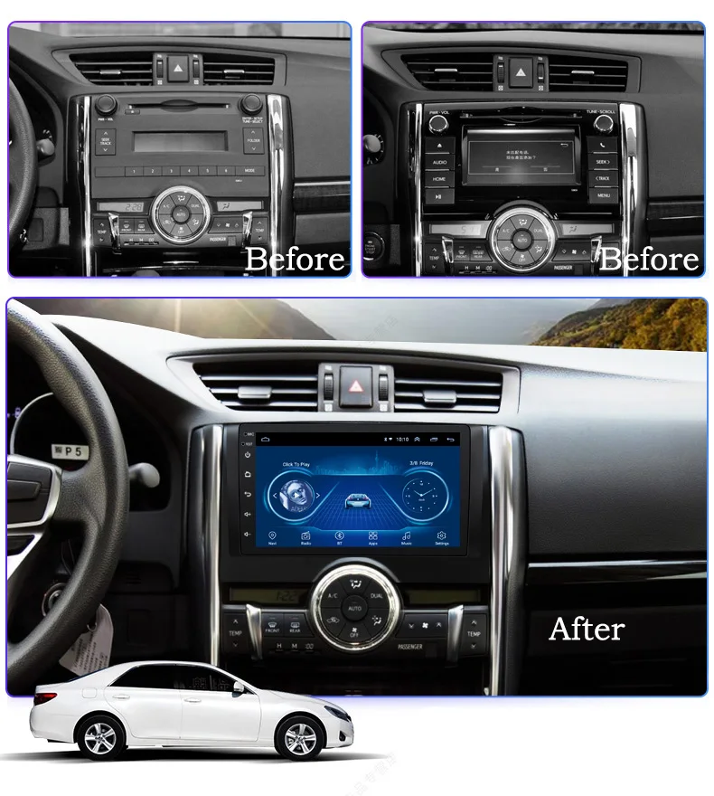 Top Super Slim Touch Screen Android 8.1 radio GPS Navigation for toyota reiz 2010-2018 headunit tablets Stereo Multimedia Bluetooth 0 Top Super Slim Touch Screen Android 8.1 radio GPS Navigation for toyota reiz 2010-2018 headunit tablets Stereo Multimedia Bluetooth 0