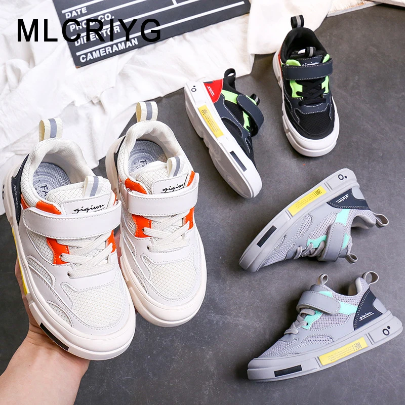 

Autumn New 2019 Kids Sport Sneakers Children Black Shoes Baby Girls Mesh Casual Sneakers Boys Brand Chunky Sneakers Trainers