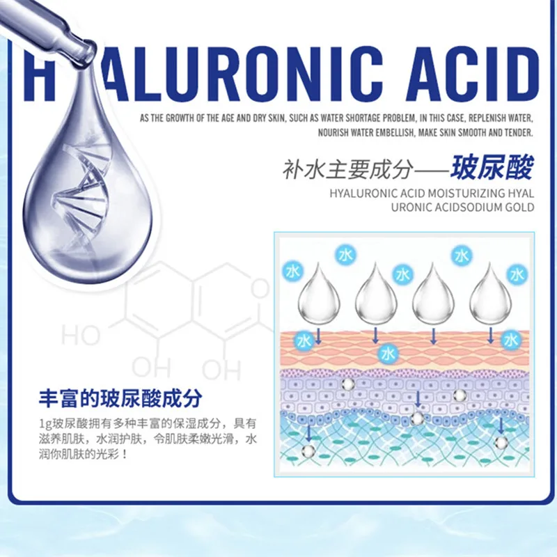 BIOAQUA Hyaluronic Acid Facial Cleanser Rich Foaming Cleansing Moisturizing Oil Control Hydrating Face Skin Cleansing Care 3