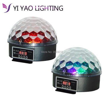 

2pcs/lot RGB led Stage Effect Crystal Auto Sound Magic Ball Disco Lighting shower