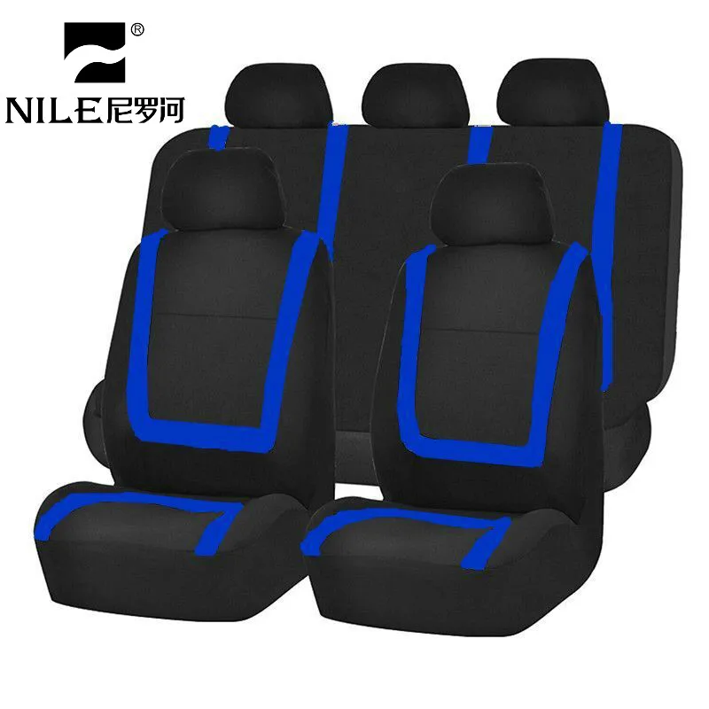 Nile 9 шт. универсальный чехол для автомобильных сидений с красочной линией