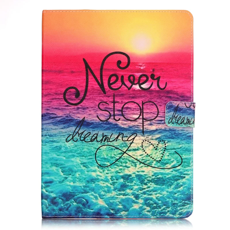 PU and PC Material Support Protective Cover Case of Early Evening Beach