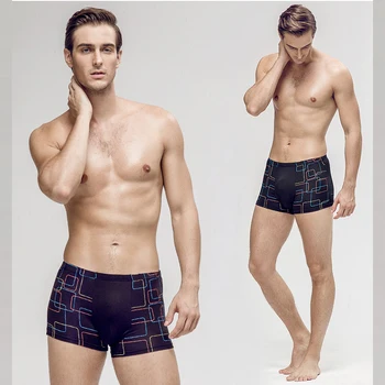 

Klorify Hot Sale Solid Square Mens Underwear Sexy Boxer Shorts Breathable Bamboo Men's Underwear Boxers Man Boxershorts For Boy