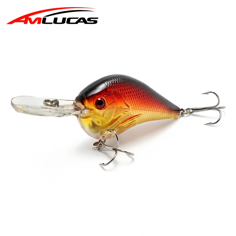 Amlucas جديد المتذبذب الصيد إغراء 90 مللي متر 11.1g Crankbait أسماك بيكي باس التصيد بايك الكارب الصيد كل شيء ل الصيد WW164