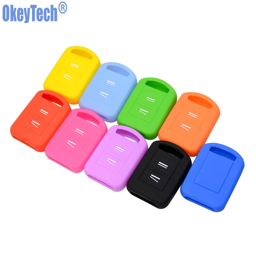 

Replacement Silicone Car Key Case Fob Cover For Vauxhall Opel Corsa Agila Meriva Combo 2 Buttons Remote Key Shell Free Shipping