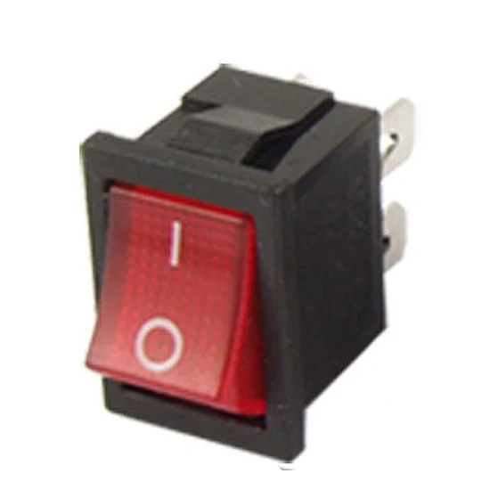 

3pcs Red Light 4 Pin DPST ON-OFF Snap in Boat Rocker Switch 6A/250V 10A/125V AC