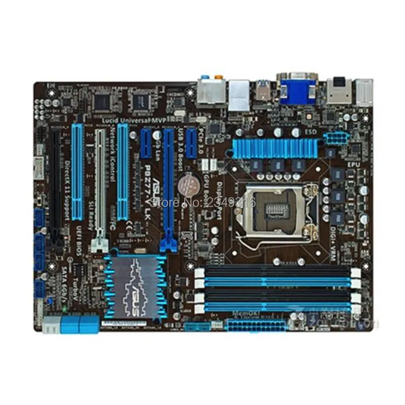 

For Asus P8Z77-V Lk Desktop Motherboard LGA 1155 DDR3 32GB USB3.0 for 22/32nm CPU Z77 motherboard