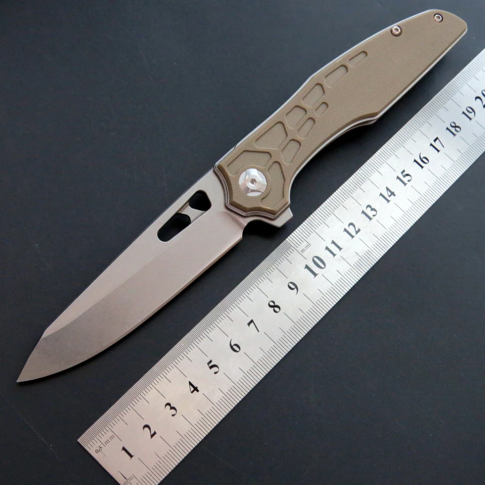 

New Arrival EF19 Ball Bearing Folding Knife D2 Blade + G10 Handle Tactical Knives outdoor Camping Pocket EDC Tool knife