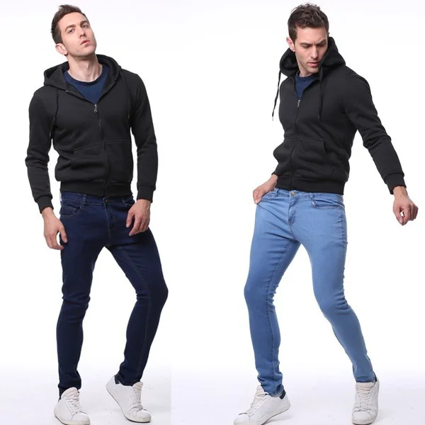 

Ripped Jeans Slim Jeans for Men Spring Hole Long Pencil Pants 2018 Men's Fashion Thin Skinny Hiphop Trousers Clothes Clothing