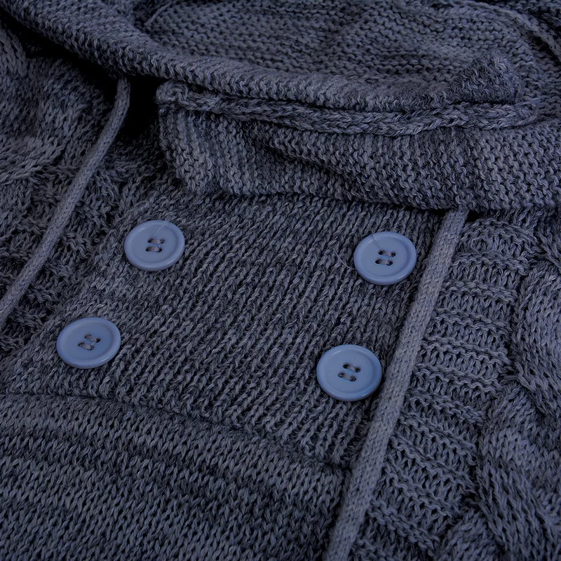 SHUJIN, вязаный свитер большого размера, мужской осенний модный однотонный свитер, мужские свитера,, повседневная водолазка, верхняя одежда, пуловер с капюшоном, свитер