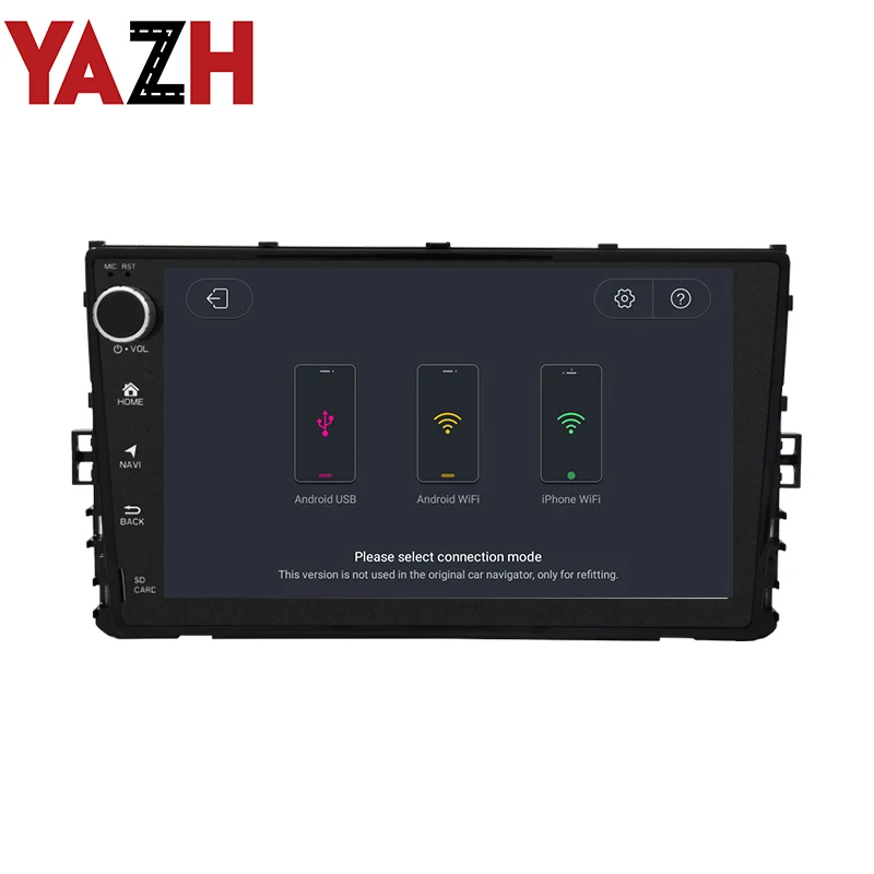 Perfect YAZH Android 9.0 Auto Radio car Stereo For Polo/ Magotan 9.0 inch Universal Head Unit central Multimedia system no dvd player 2