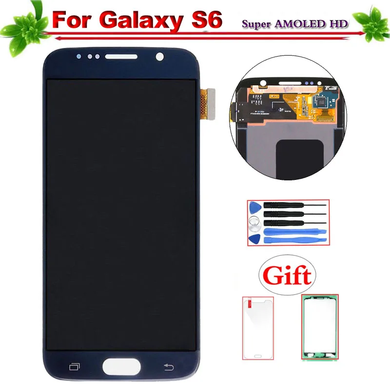 

5.1" for SAMSUNG Galaxy S6 G920 G920F LCD Display Touch Screen Digitizer Assembly Super Amoled for Galaxy S6 Lcd Replacement
