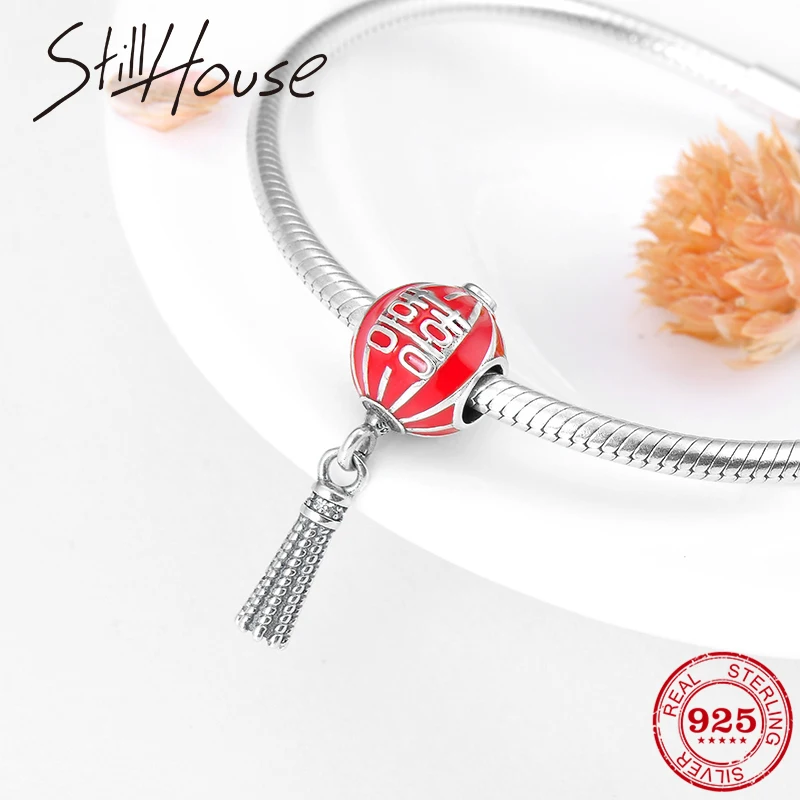 

2018 Fashion 925 Sterling Silver Charms pendants Double happiness beads Fit Original Pandora Charm Bracelet Jewelry making