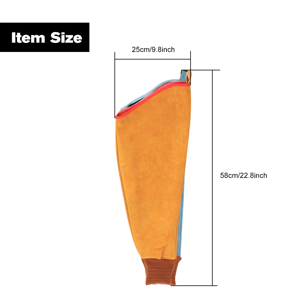 Износостойкие сварочные рукава из воловьей кожи, одежда сварщика, термостойкие рукава, защита от ожогов