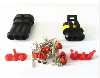 

5sets Waterproof 3 Pin 4Pin 5Pin 6pin Connector Plug Electrical Car Motorcycle HID