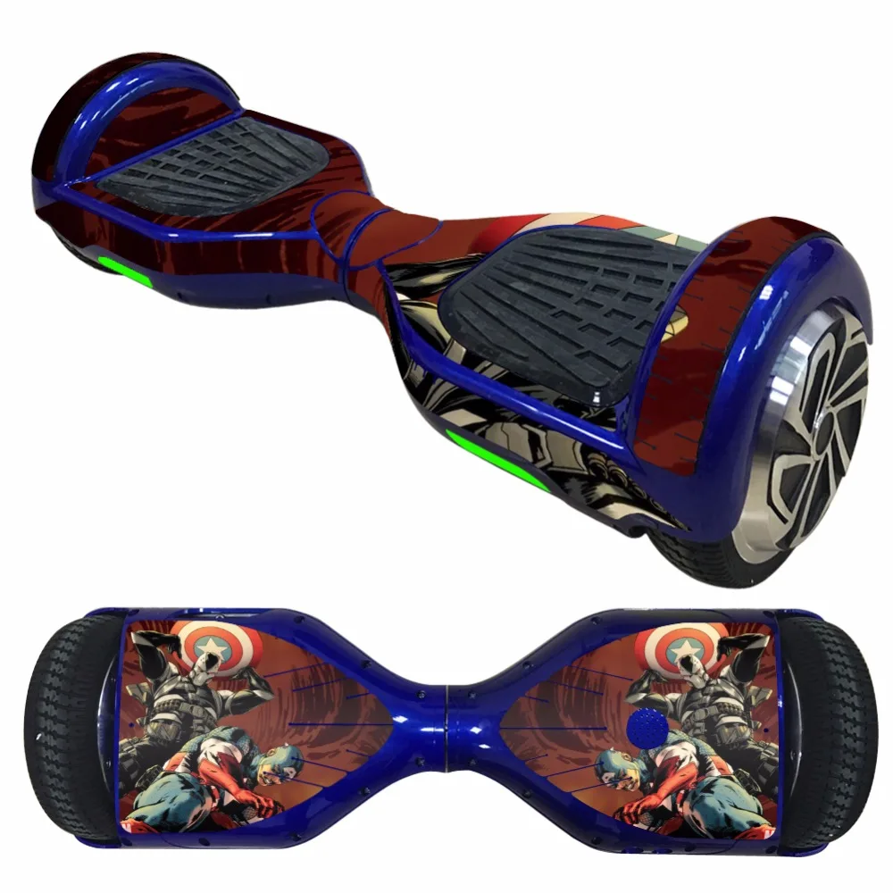 

Free Shipping New Protective Vinyl Skin Decal for 2 Wheel Self Balancing Scooter Hoverboard Wrap Cover Sticker 6.5" Super Hero