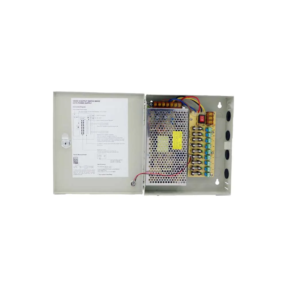 DC12V10A9CH Светодиодный CCTV переключатель питания 120 Вт безопасности/адаптер питания 110 В/220 В