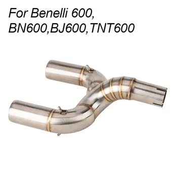 

Motorcycle exhaust For Benelli 600 BN600 BJ600 TNT600 Modified Motorcycle Link Middle Connect Pipe Without Exhaust