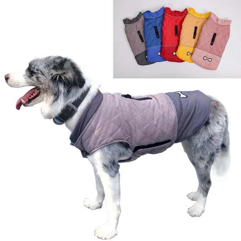 

Two side wear Dog Winter Coat Waterproof Puppy Jacket Warm cotton Pet Clothes Dog Clothing Vest For Small Medium Large big Dogs