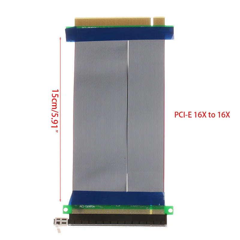 Высокое качество PCIe 16X PCI Express PCI-E 16X до 16X Riser удлинитель карты адаптер гибкий кабель Feb6