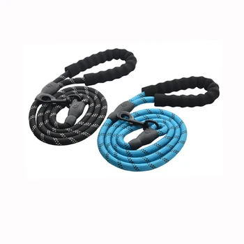 

Nylon 150cm Dog Leash Round Rope Softy Handle Pad Reflective Strong Pull Pets Dog Training Leashes Rope For Pet Dog Product CL02