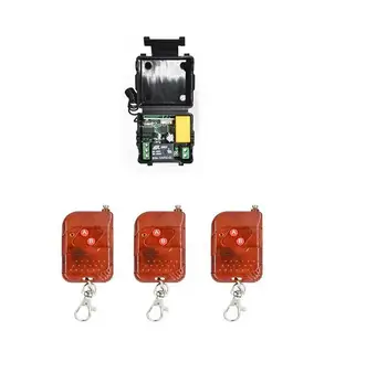 

2017 AC220V 1CH RF Wireless Remote Control Switch 10A Relay Mini Receiver Module with 2pcs Remote Controller 433M/315