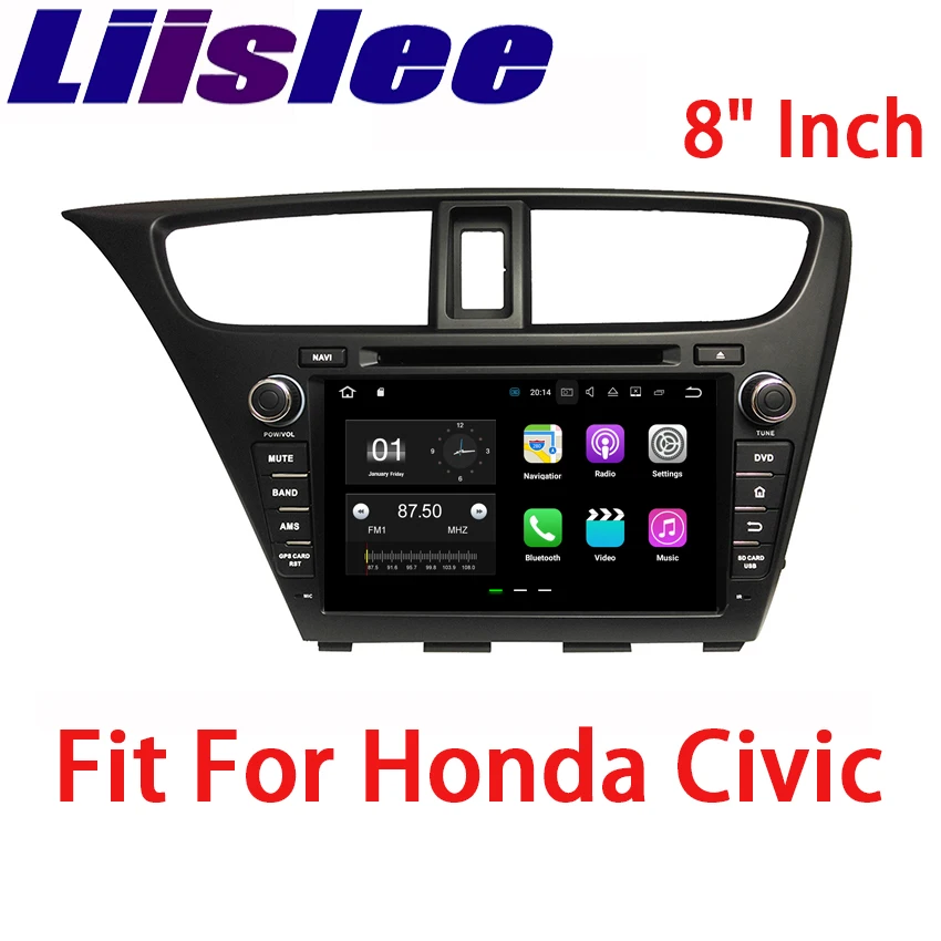 

Liislee 2 din Android Car Navigation GPS For Honda Civic 2014~2017 Auto Radio Big Screen Stereo Multimedia Player Bluetooth