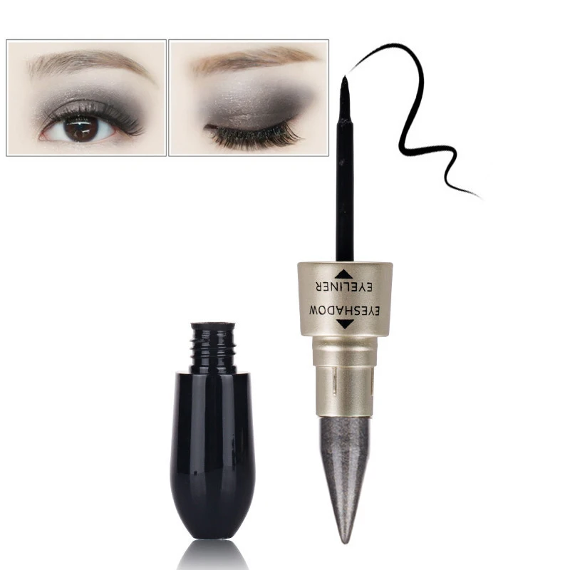 HengFang бренд, двухсторонняя косметика для глаз, блестящие тени для век, карандаши, водостойкие пигменты, подводка для глаз и карандаш для глаз, инструменты для красоты - Цвет: 2