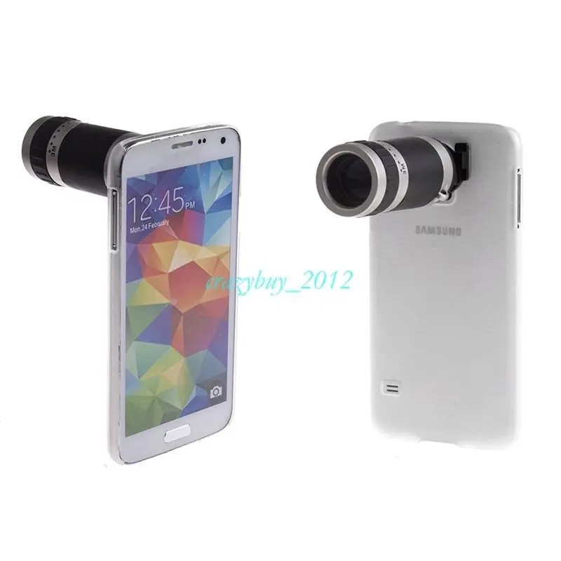 Brand newHot 8 X Zoom Phone Telescope Camera Lens case cover For Samsung Galaxy S5 S V |