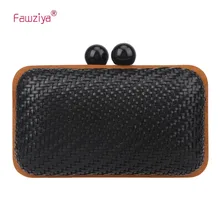 Fawziya вечерние кошельки Женская тканая клатч Kisslock