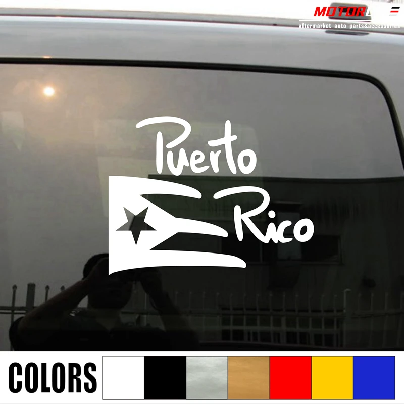 

Puerto Rico Flag PR Decal Sticker Car Vinyl pick size color no bkgrd welcome